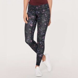 Lululemon Wunder Under Low-Rise Tights Leggings Full-On Luxtreme 28" Floral sz 2